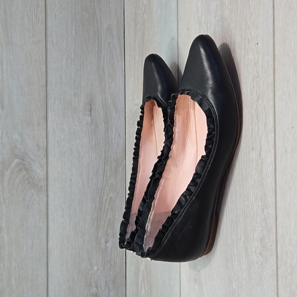 Kate Spade Women Leather Pointed Toe Loafer Slip on shoes flats sz 7M - Picture 2 of 14